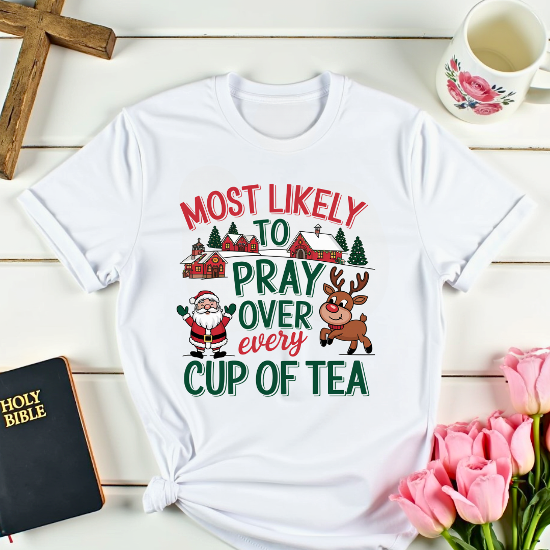 Santa's Tea Prayer T-Shirt