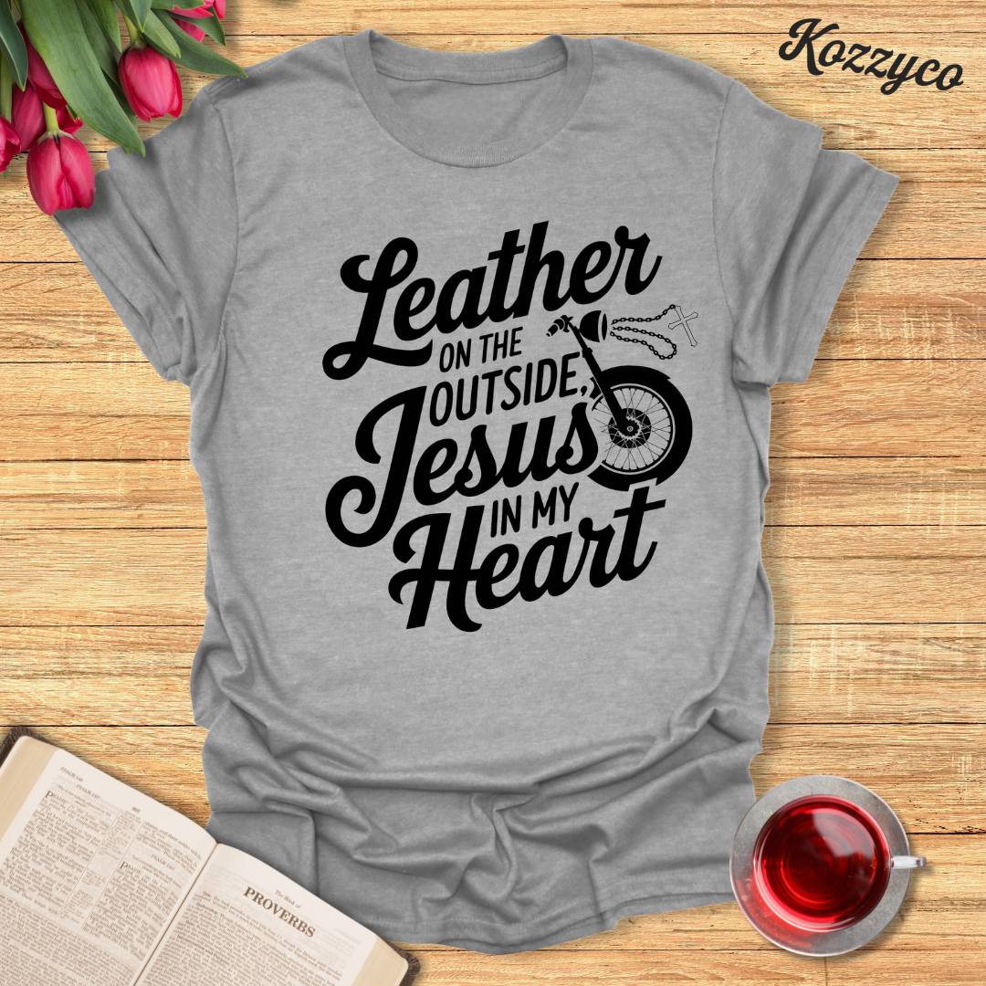 Jesus In My Heart Biker T-Shirt