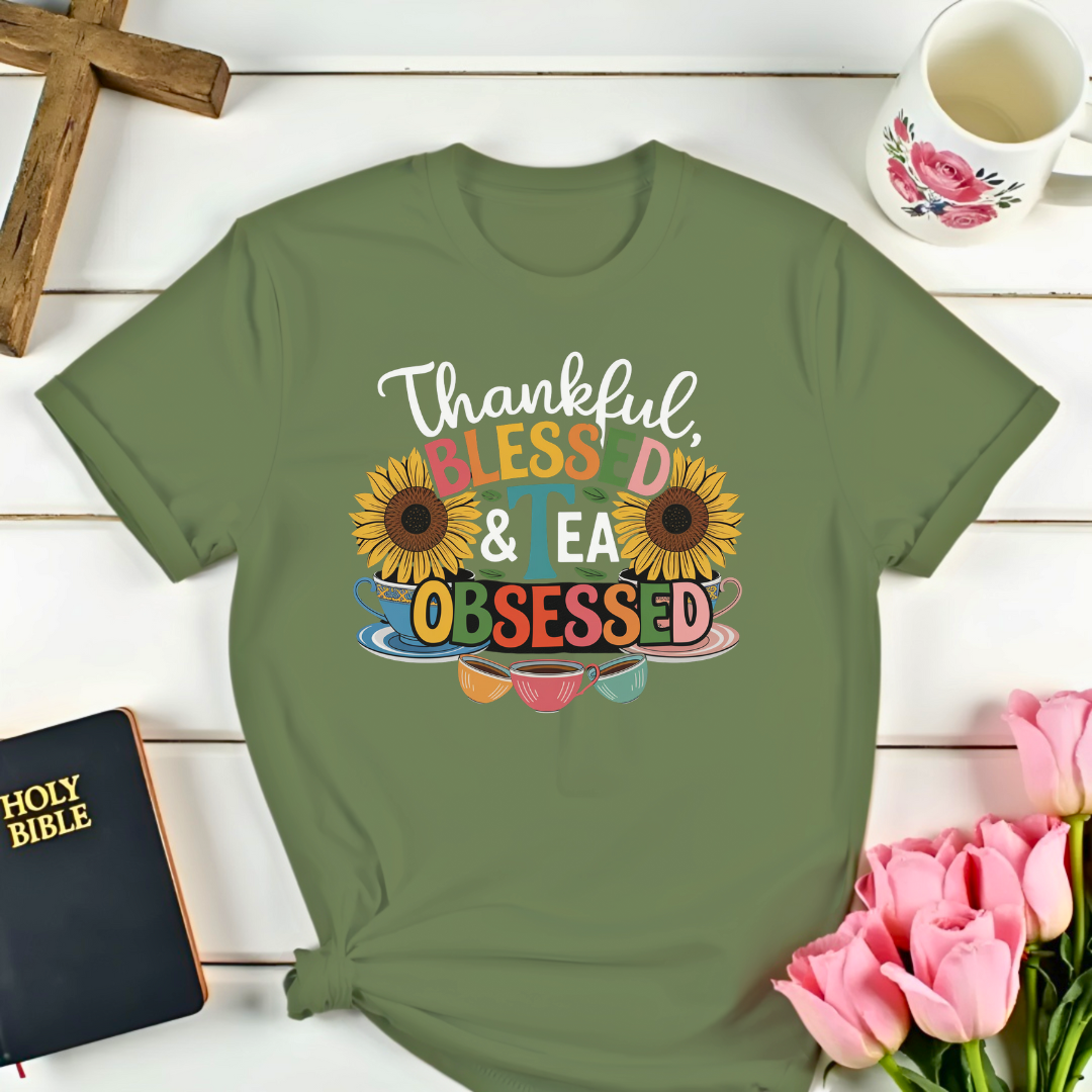 Thankful,Tea-cups T-Shirt