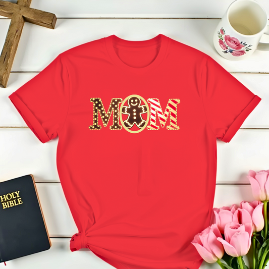 Gingerbread Mom Christmas T-Shirt