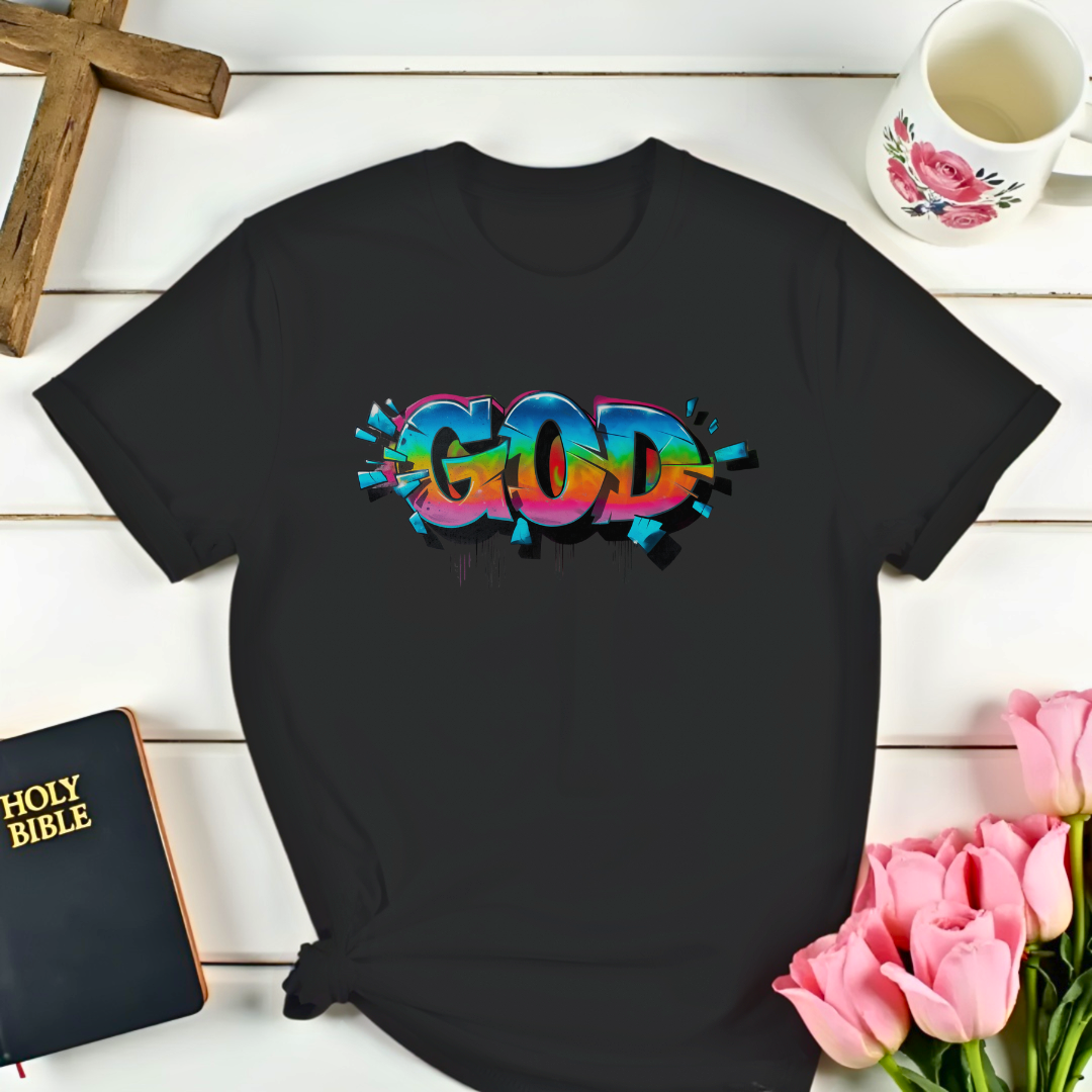 God Graffiti Faith-Based T-Shirt