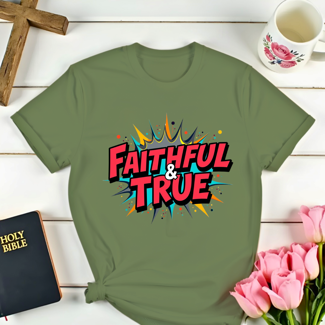 Pop Art Faithful and True T-Shirt