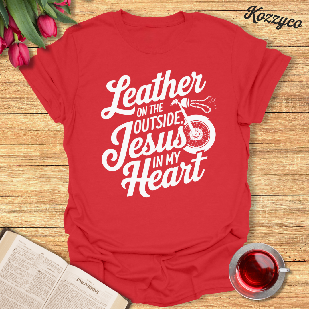 Jesus In My Heart Biker T-Shirt