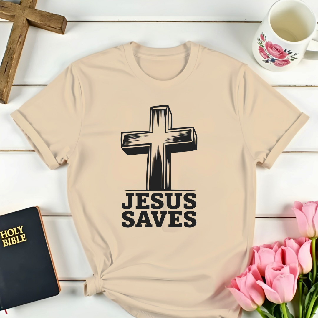 Jesus Saves  Cross T-Shirt