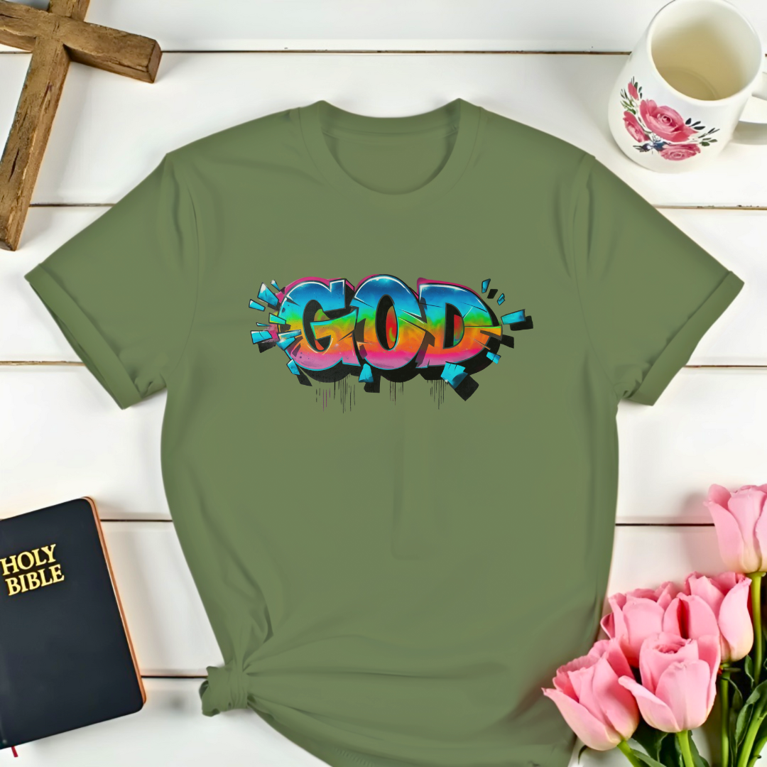 God Graffiti Faith-Based T-Shirt