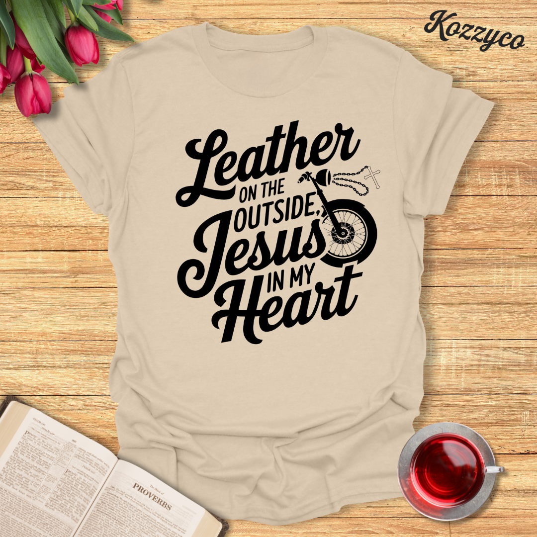 Jesus In My Heart Biker T-Shirt