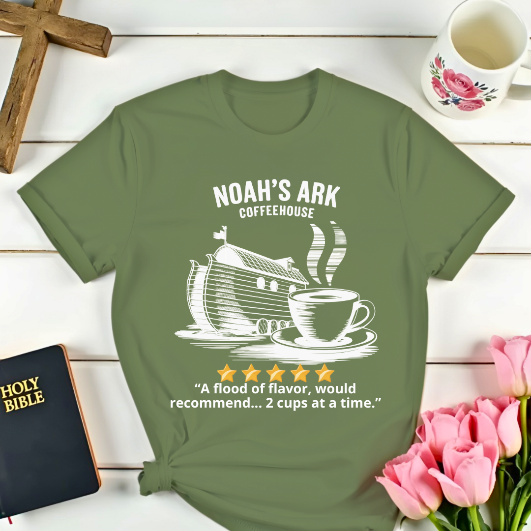 Noah's Ark CoffeeHouse Five Stars Review T-Shirt