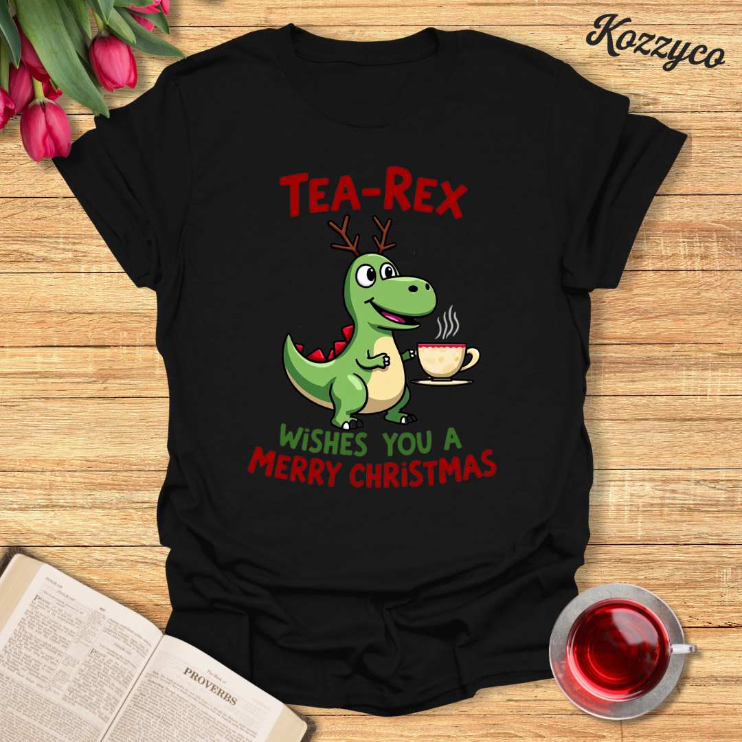 Tea- Rex Christmas T-Shirt