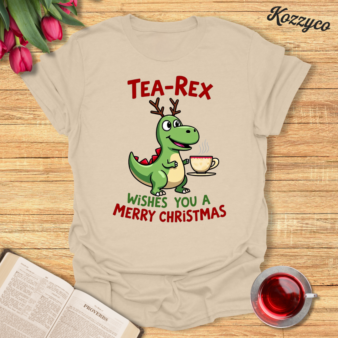 Tea- Rex Christmas T-Shirt