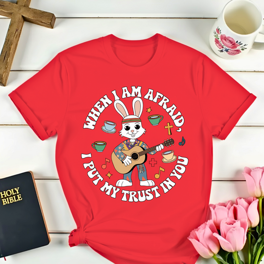 Psalm 56: Guitar Bunny T-Shirt