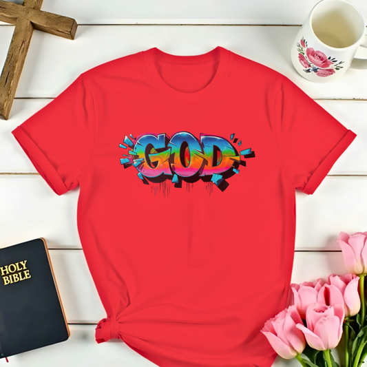 God Graffiti Faith-Based T-Shirt