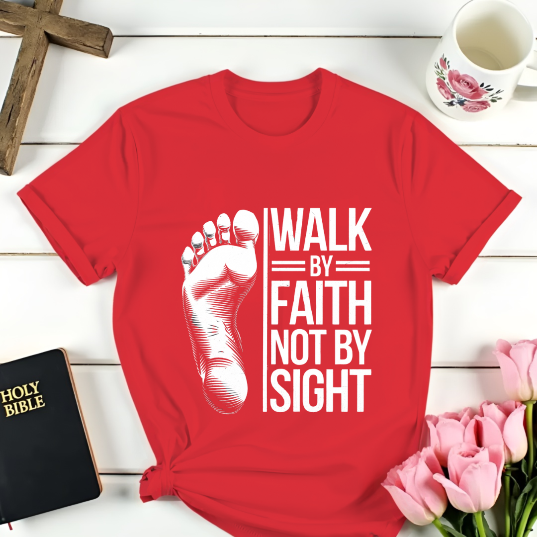 Walk By Faith Not By Sight - Foot II T-Shirt