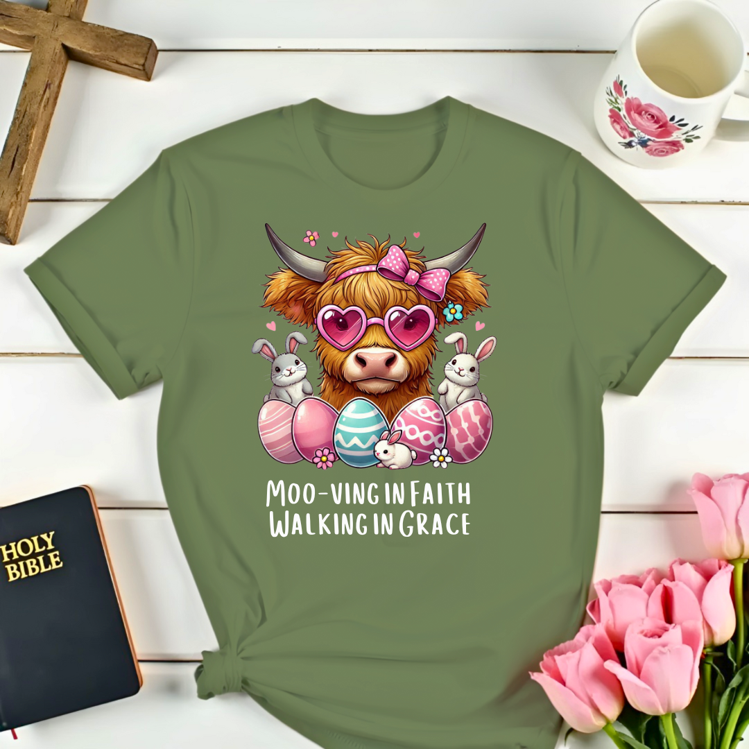 MOO-Ving In Faith  T-Shirt