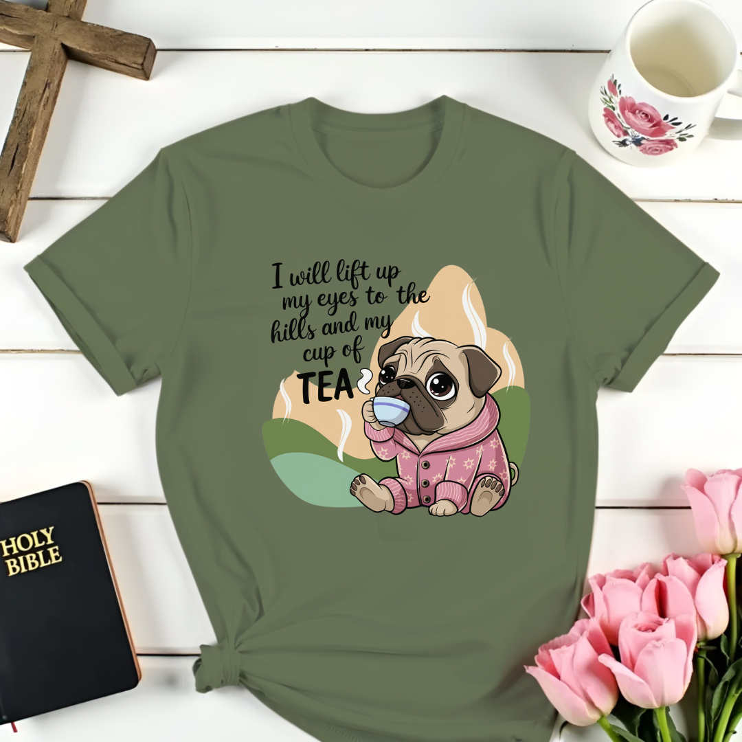 Psalm 121:1 Pug T-Shirt