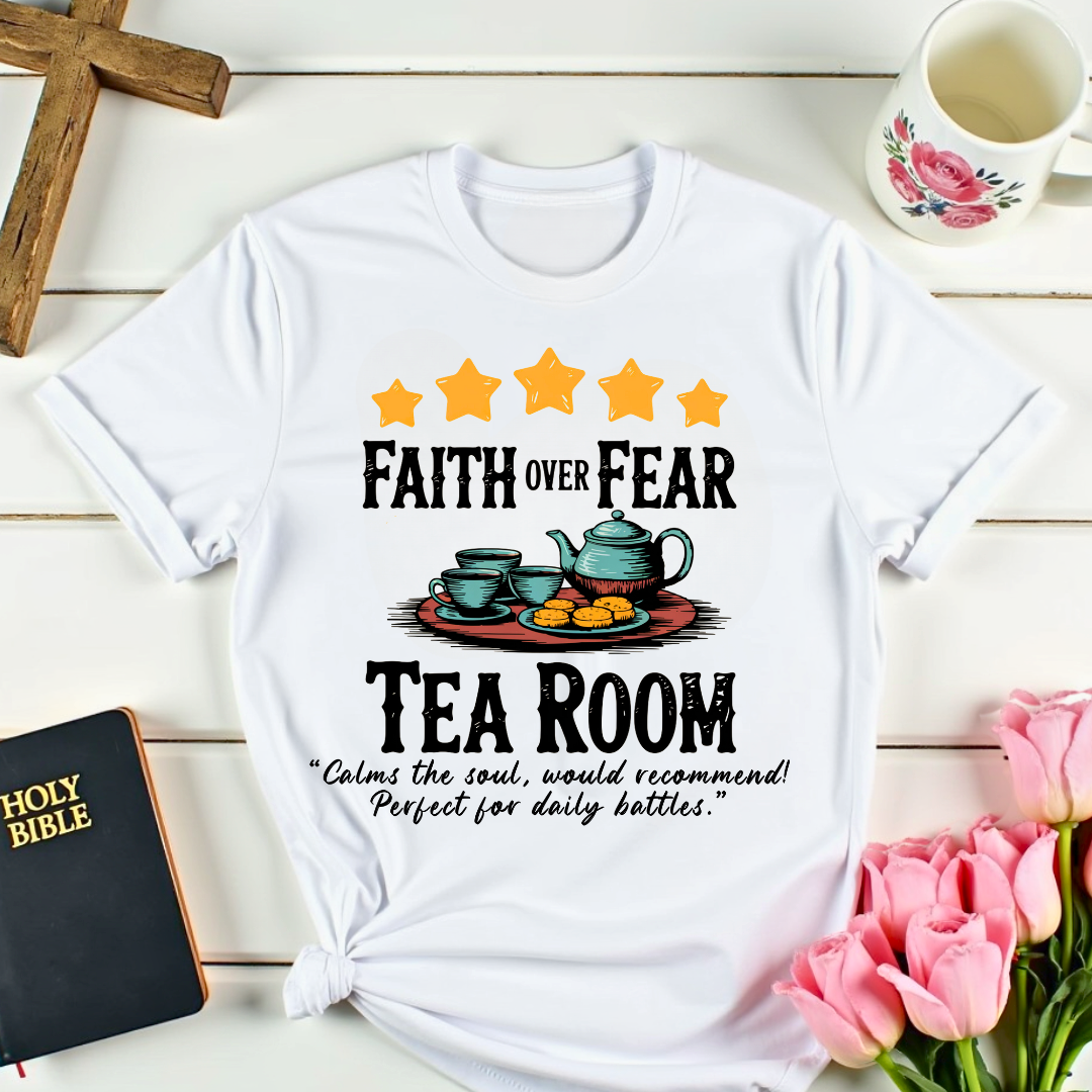 Faith Over Fear Five Stars Review T-Shirt