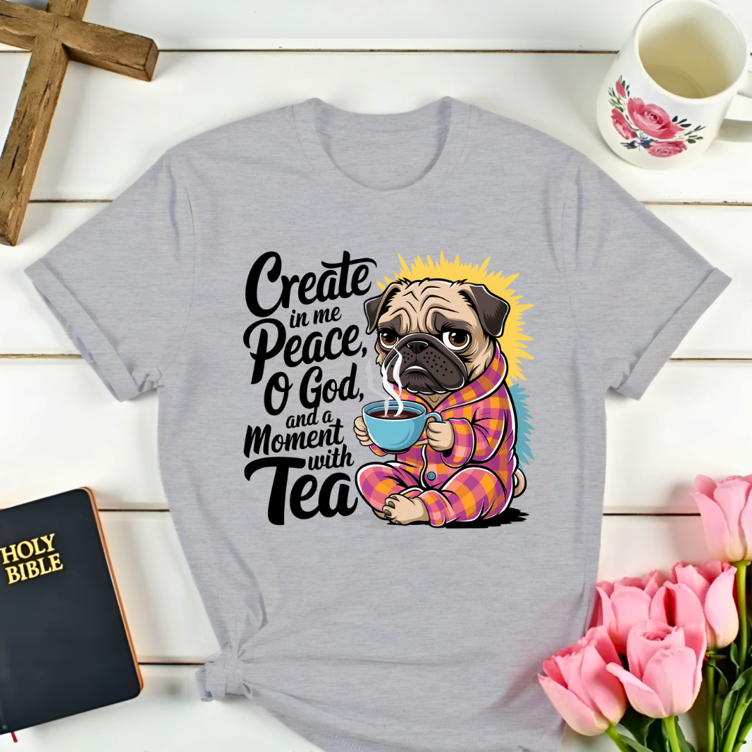 Peaceful Dog Tea T-Shirt