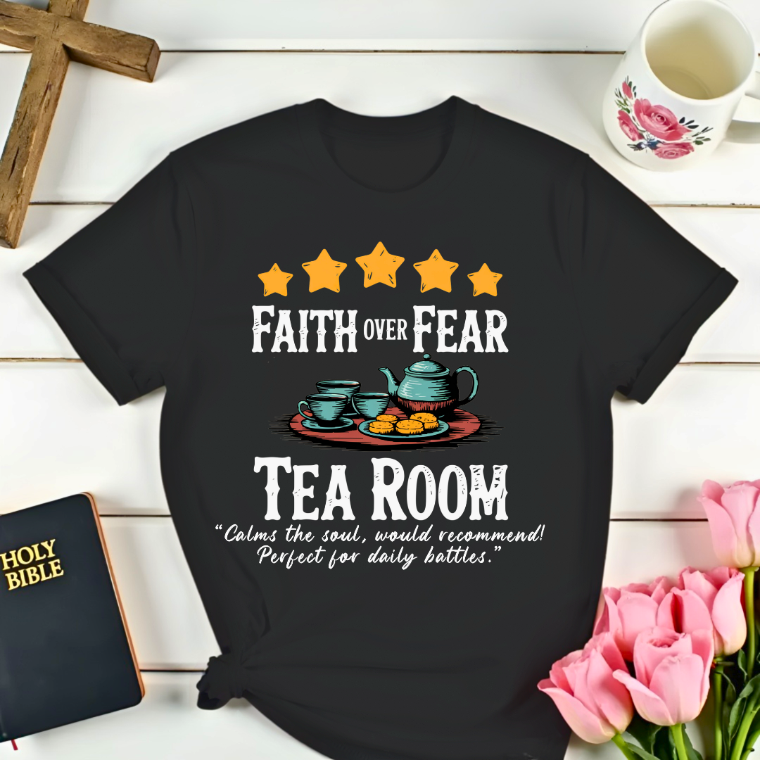 Faith Over Fear Five Stars Review T-Shirt