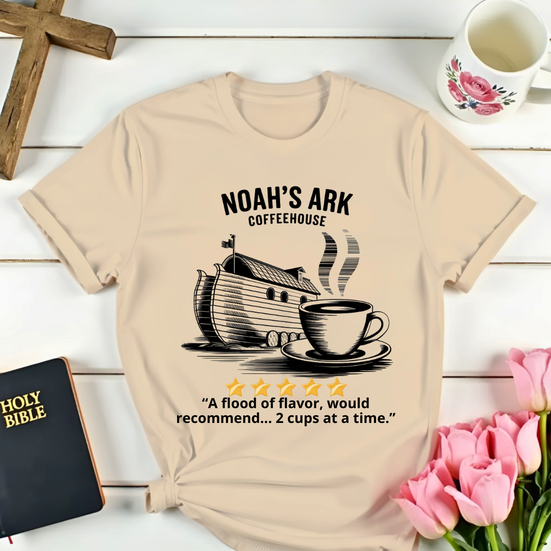 Noah's Ark CoffeeHouse Five Stars Review T-Shirt