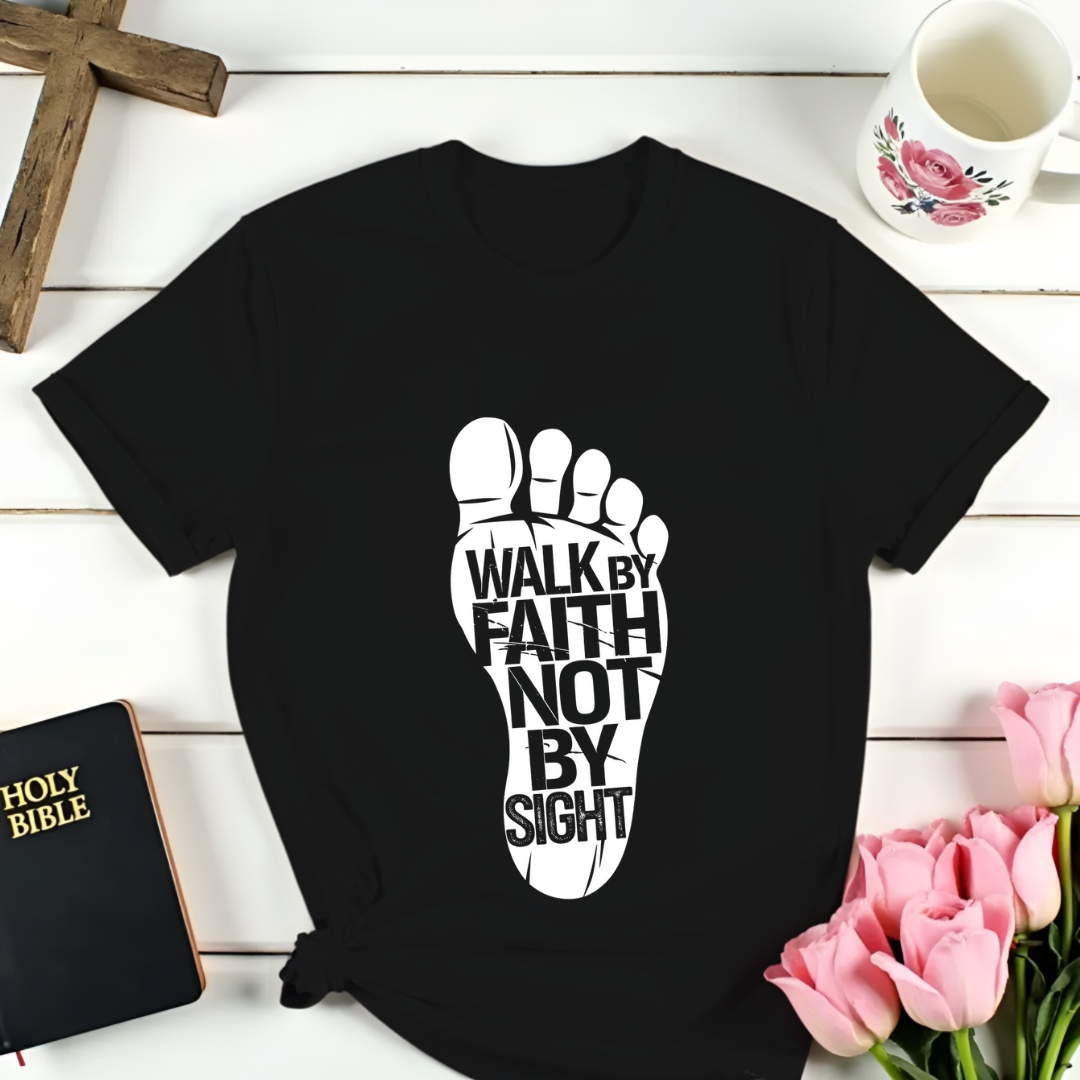 Walk By Faith Foot T-Shirt