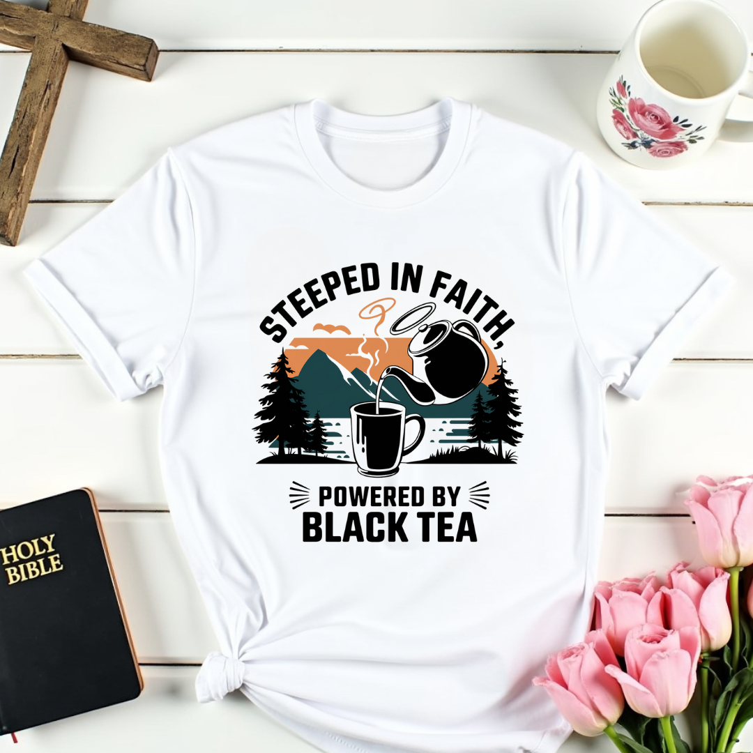 Philippians 4:13: Black Tea T-Shirt