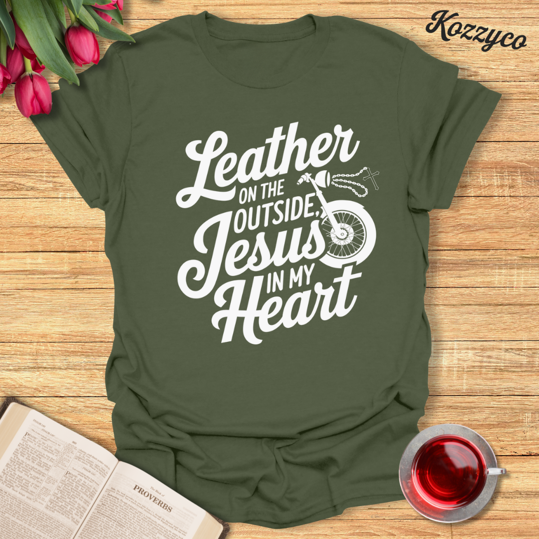 Jesus In My Heart Biker T-Shirt