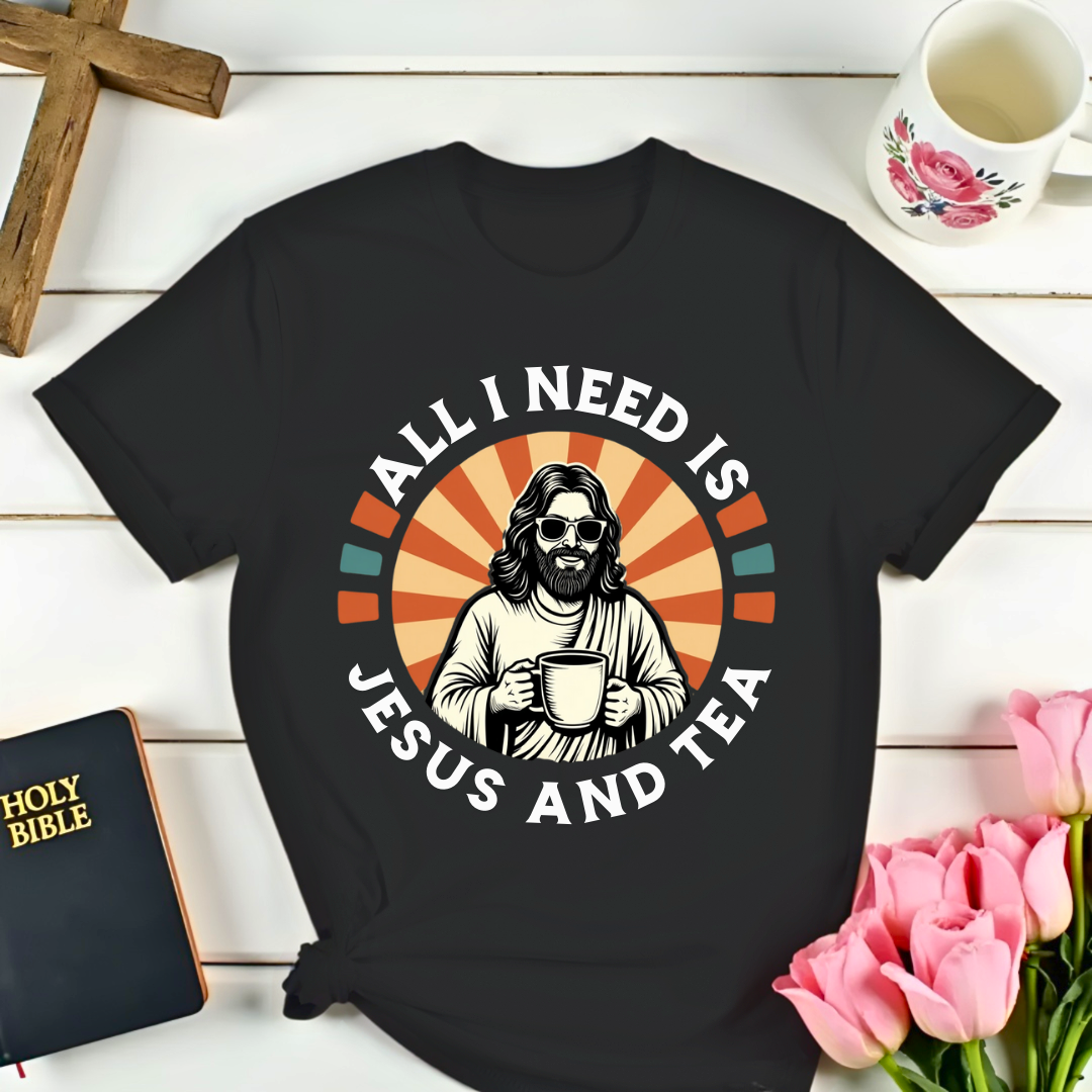 Retro Jesus and Tea T-Shirt