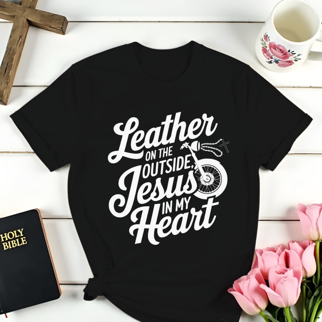 Jesus In My Biker's Heart T-Shirt