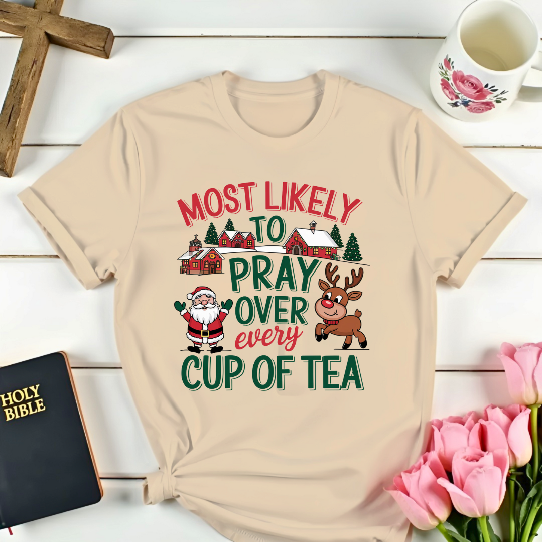 Santa's Tea Prayer T-Shirt