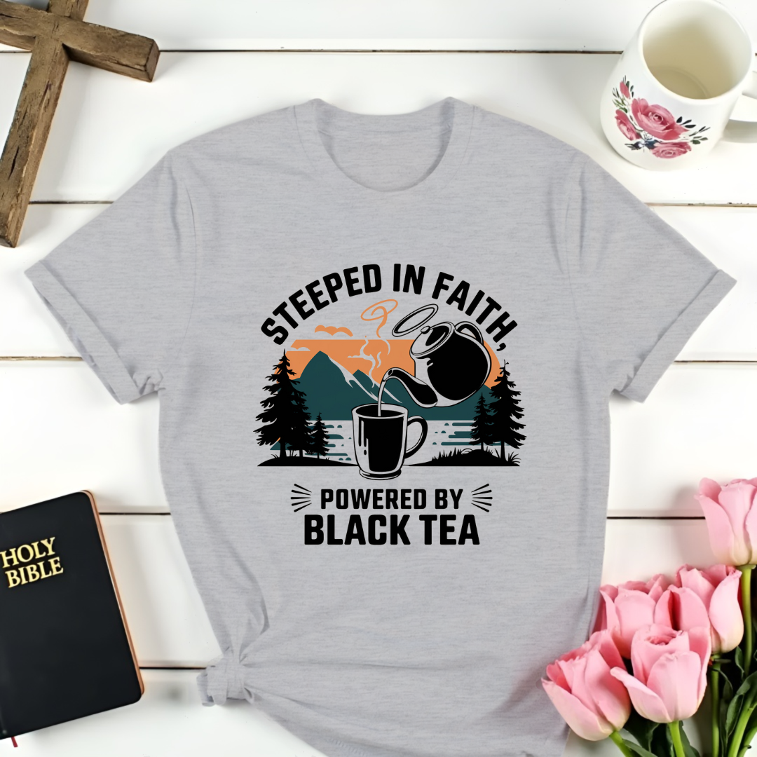 Philippians 4:13: Black Tea T-Shirt