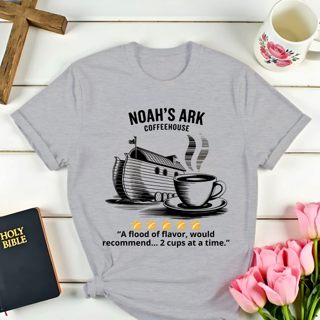 Noah's Ark CoffeeHouse Five Stars Review T-Shirt