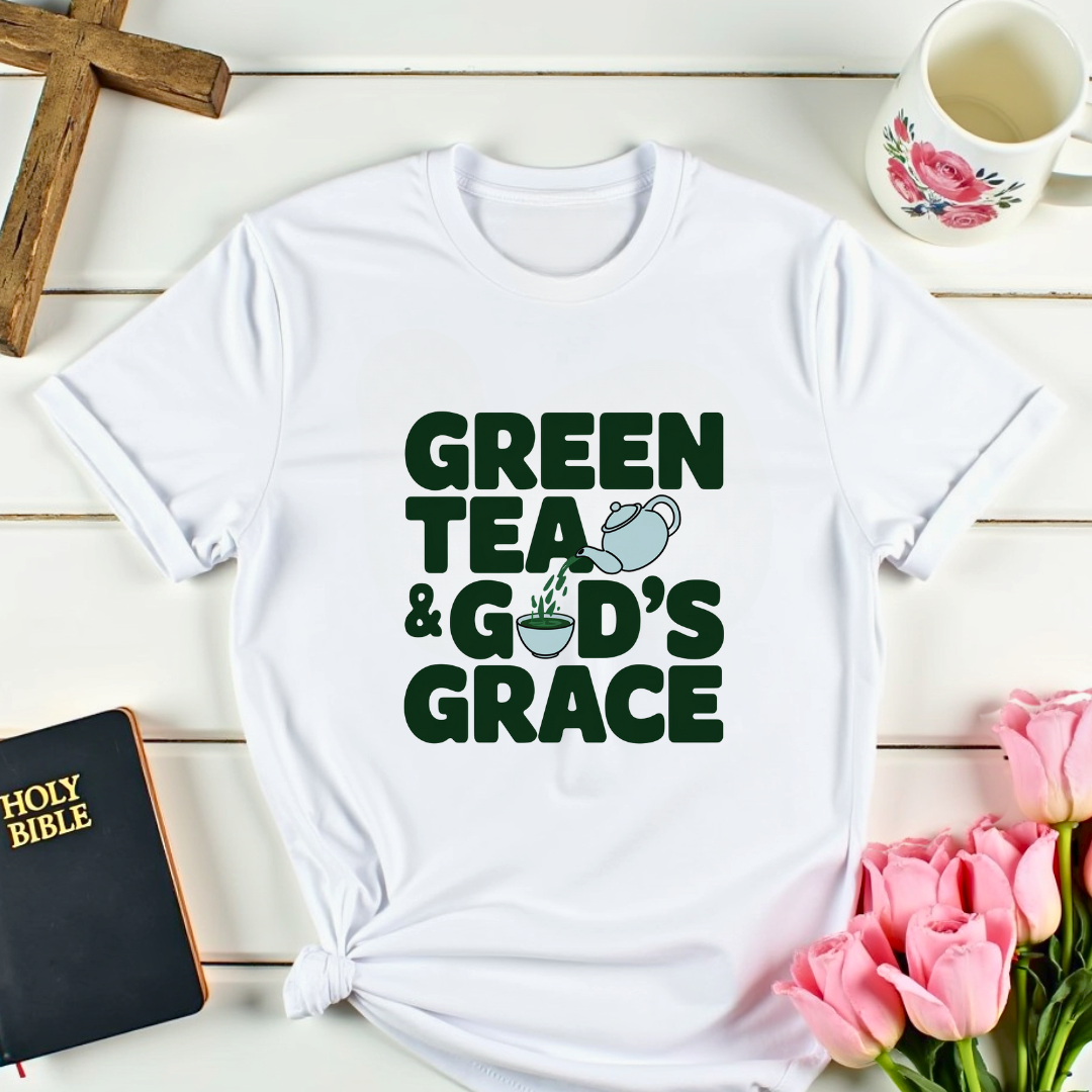 Ephesians 2:8: Green Tea & God's Grace T-Shirt