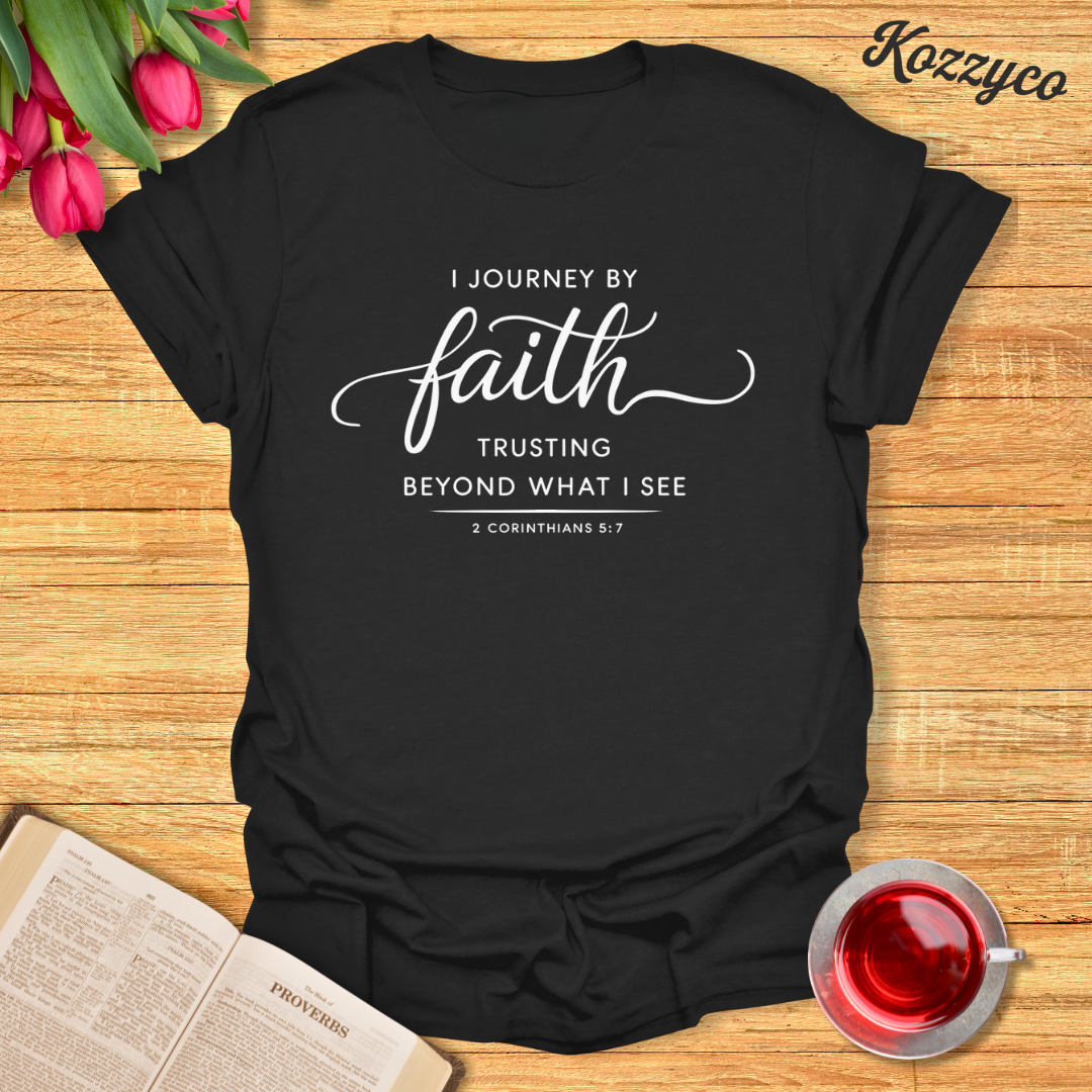 2 Corinthians 5:7 Faith T-shirt