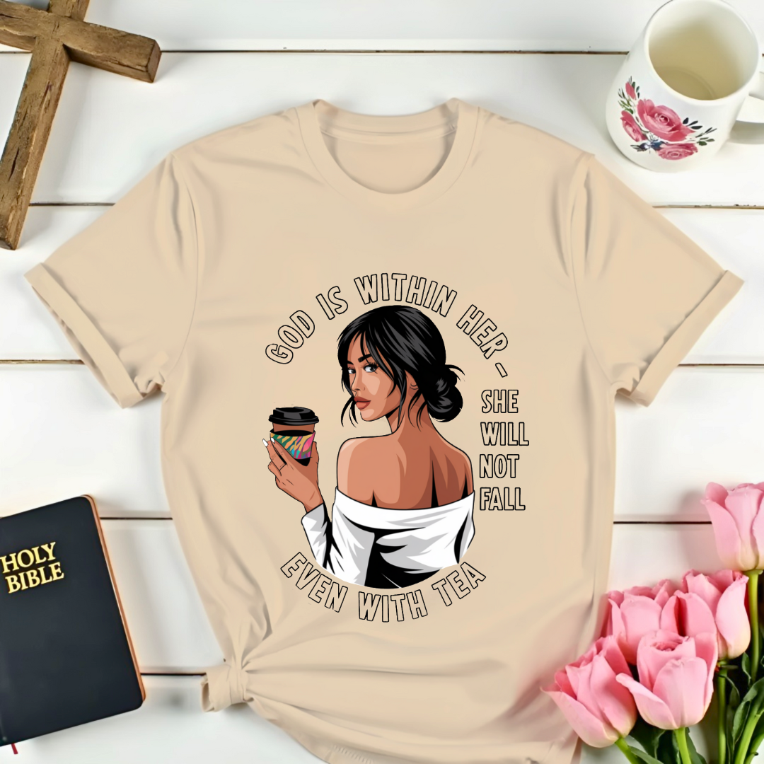 She Will Not Fall Faith-based T-Shirt