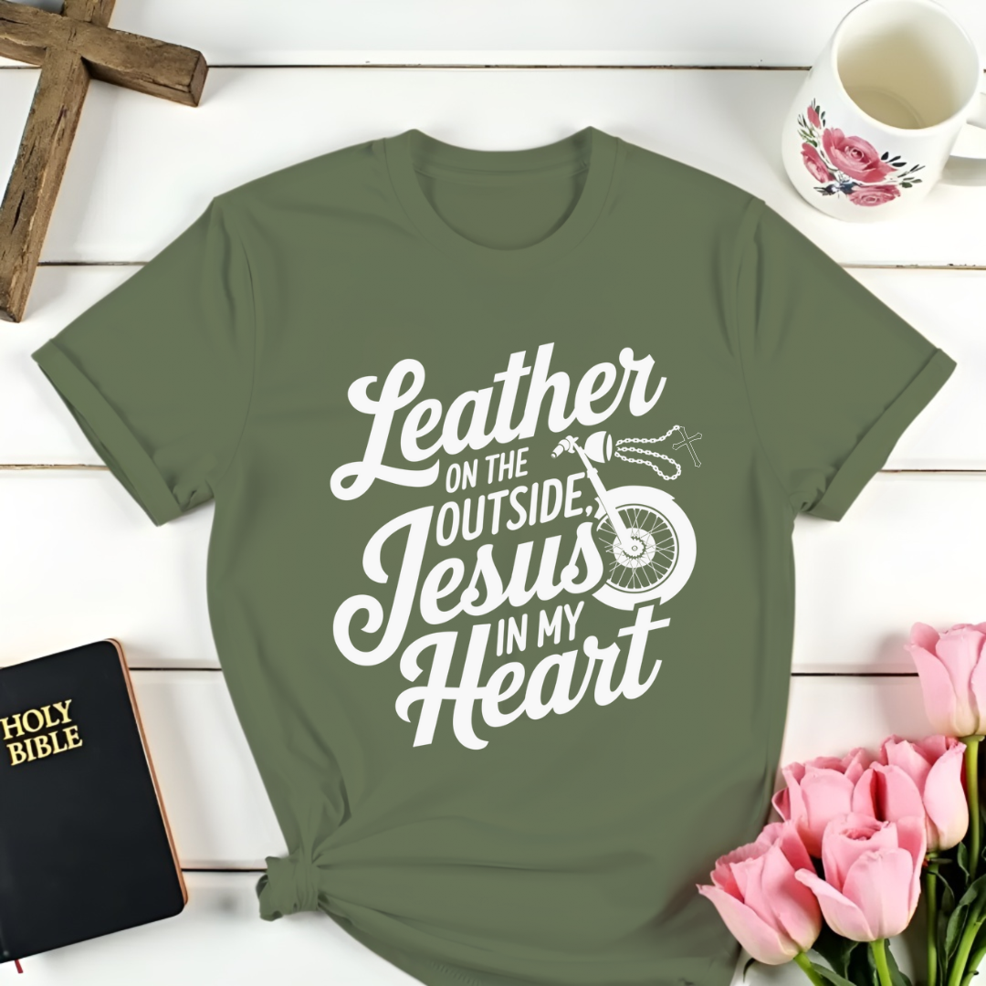 Jesus In My Biker's Heart T-Shirt