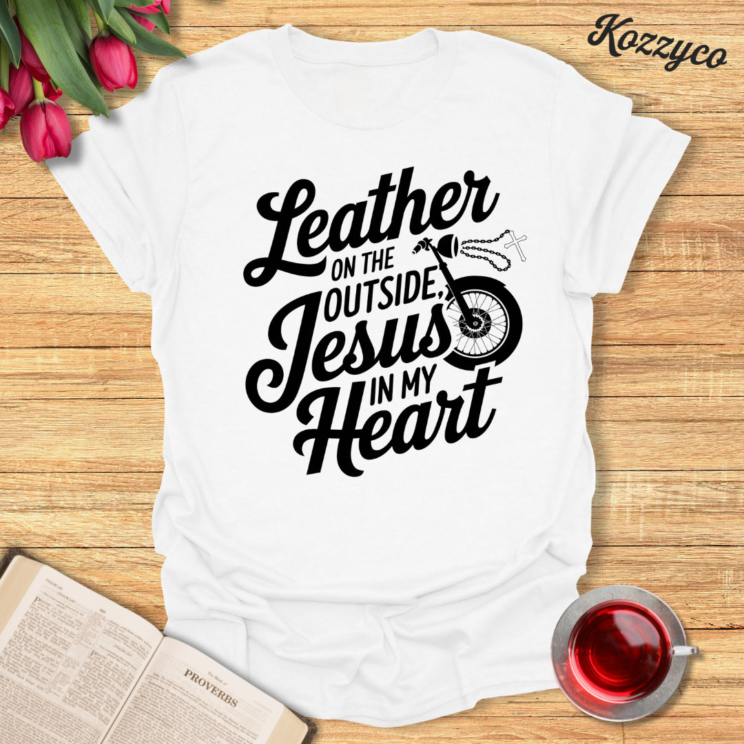 Jesus In My Heart Biker T-Shirt