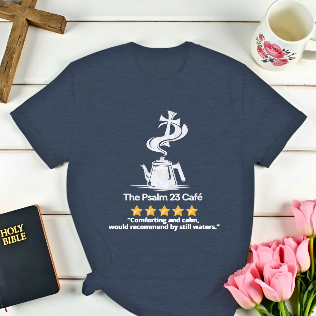 Psalm 23 Cafe 5 Star Review T-Shirt