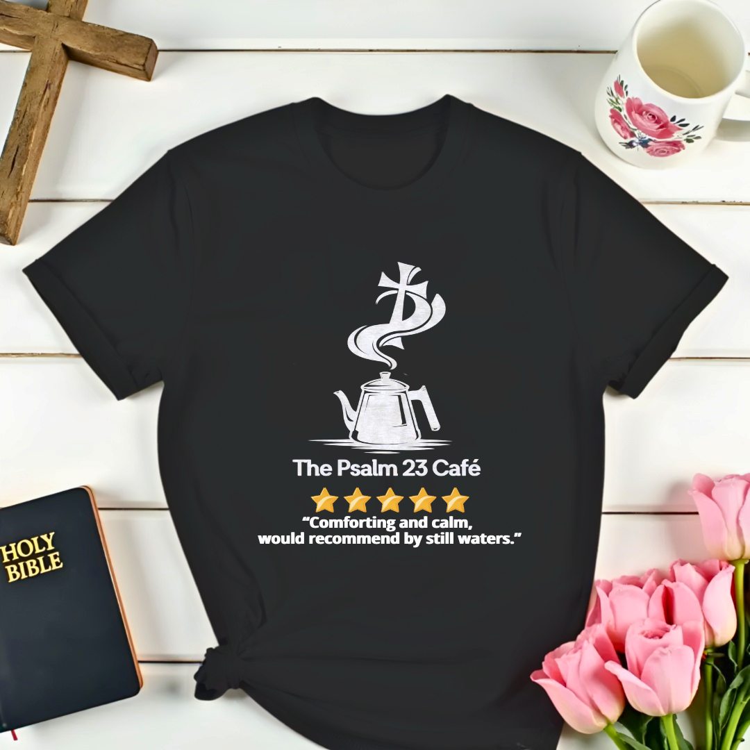 Psalm 23 Cafe 5 Star Review T-Shirt