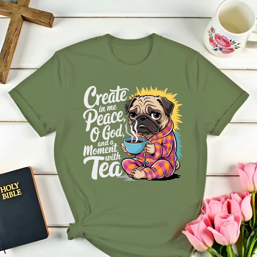 Peaceful Dog Tea T-Shirt