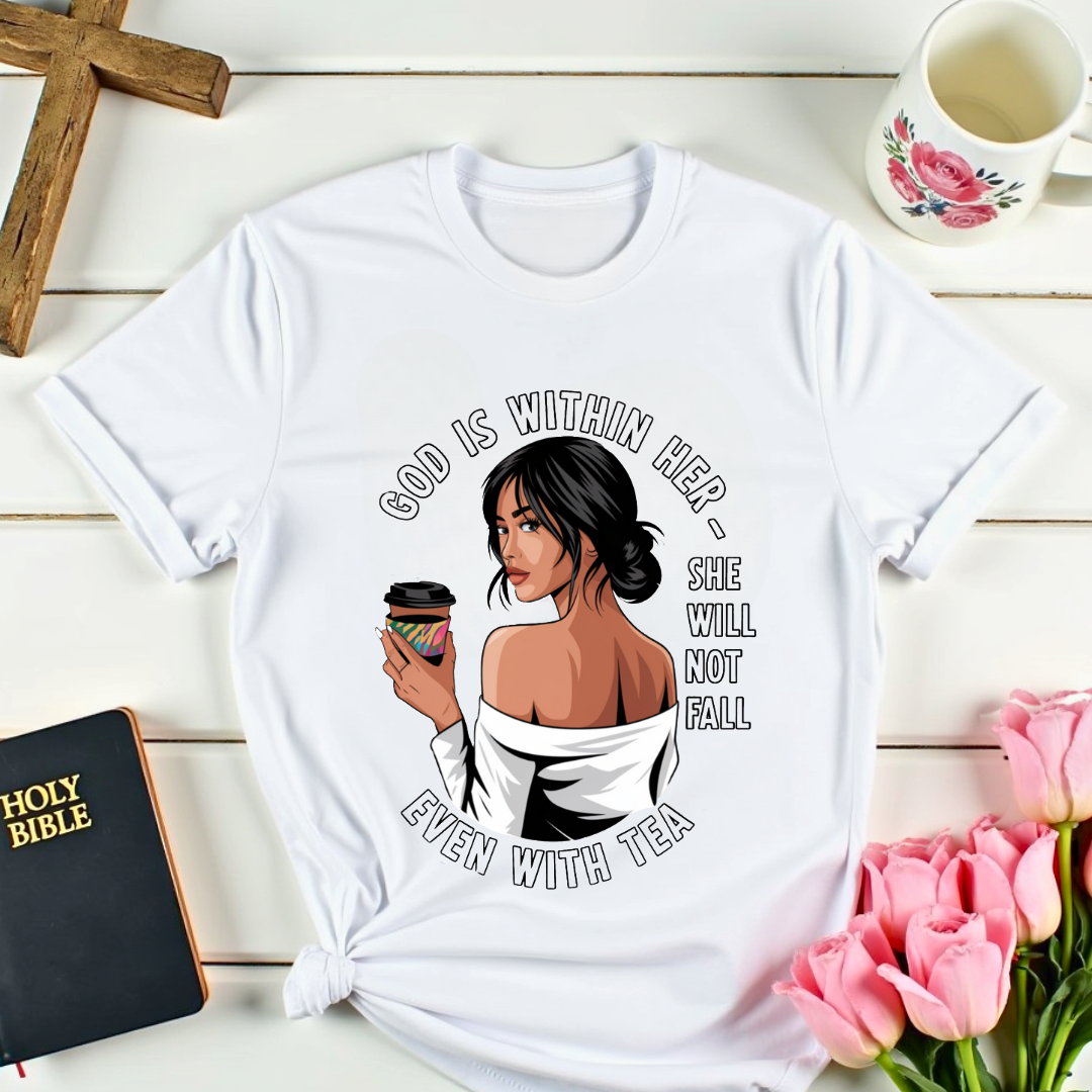 She Will Not Fall Faith-based T-Shirt