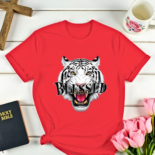 Blessed  White Tiger T-Shirt