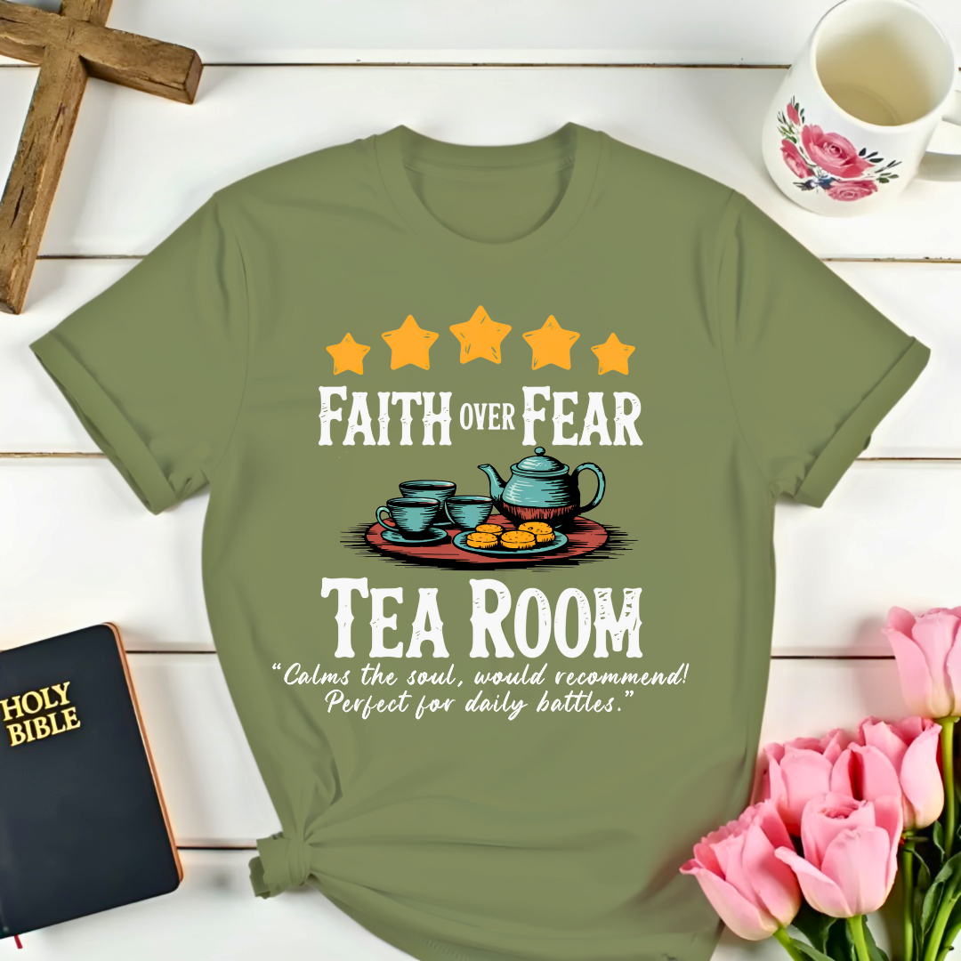 Faith Over Fear Five Stars Review T-Shirt