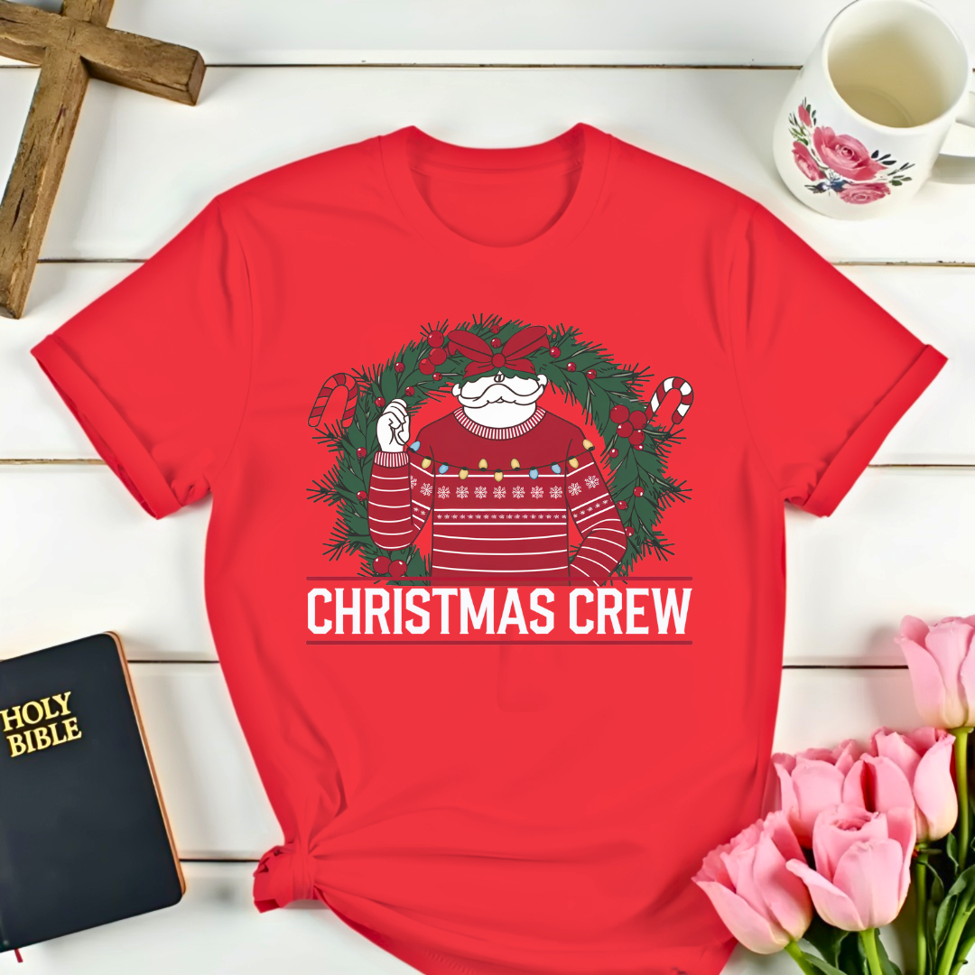 Christmas Crew Wreath T-Shirt