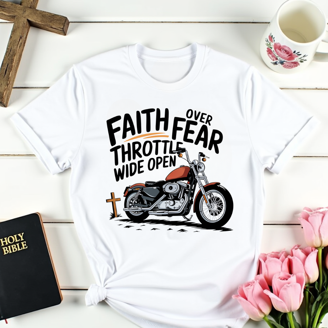 Faith Over Fear Biker T-Shirt