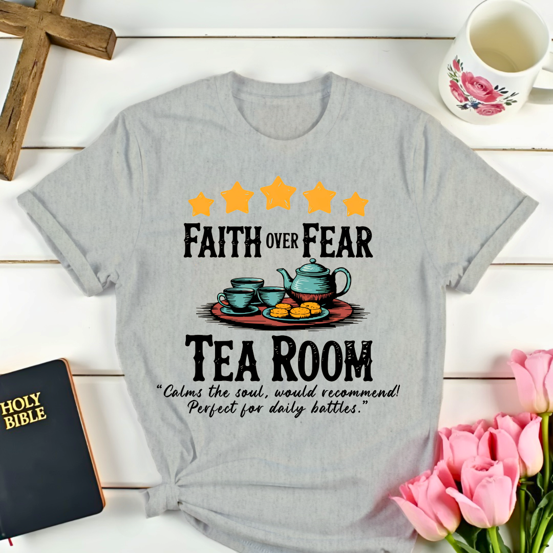 Faith Over Fear Five Stars Review T-Shirt