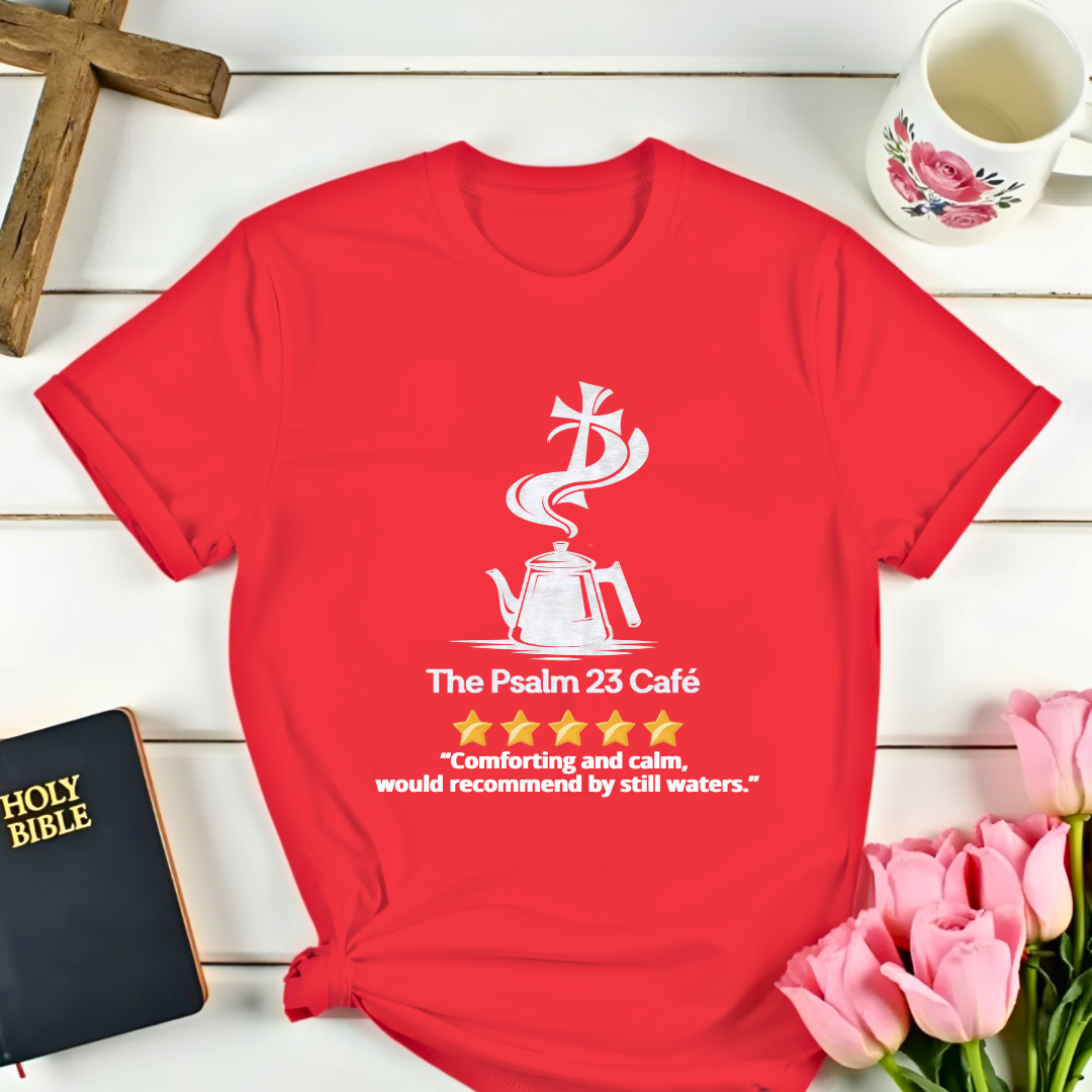 Psalm 23 Cafe 5 Star Review T-Shirt