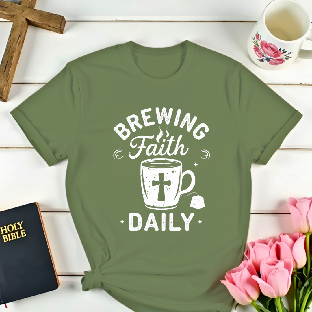 Faithful Brewing Christian T-Shirt