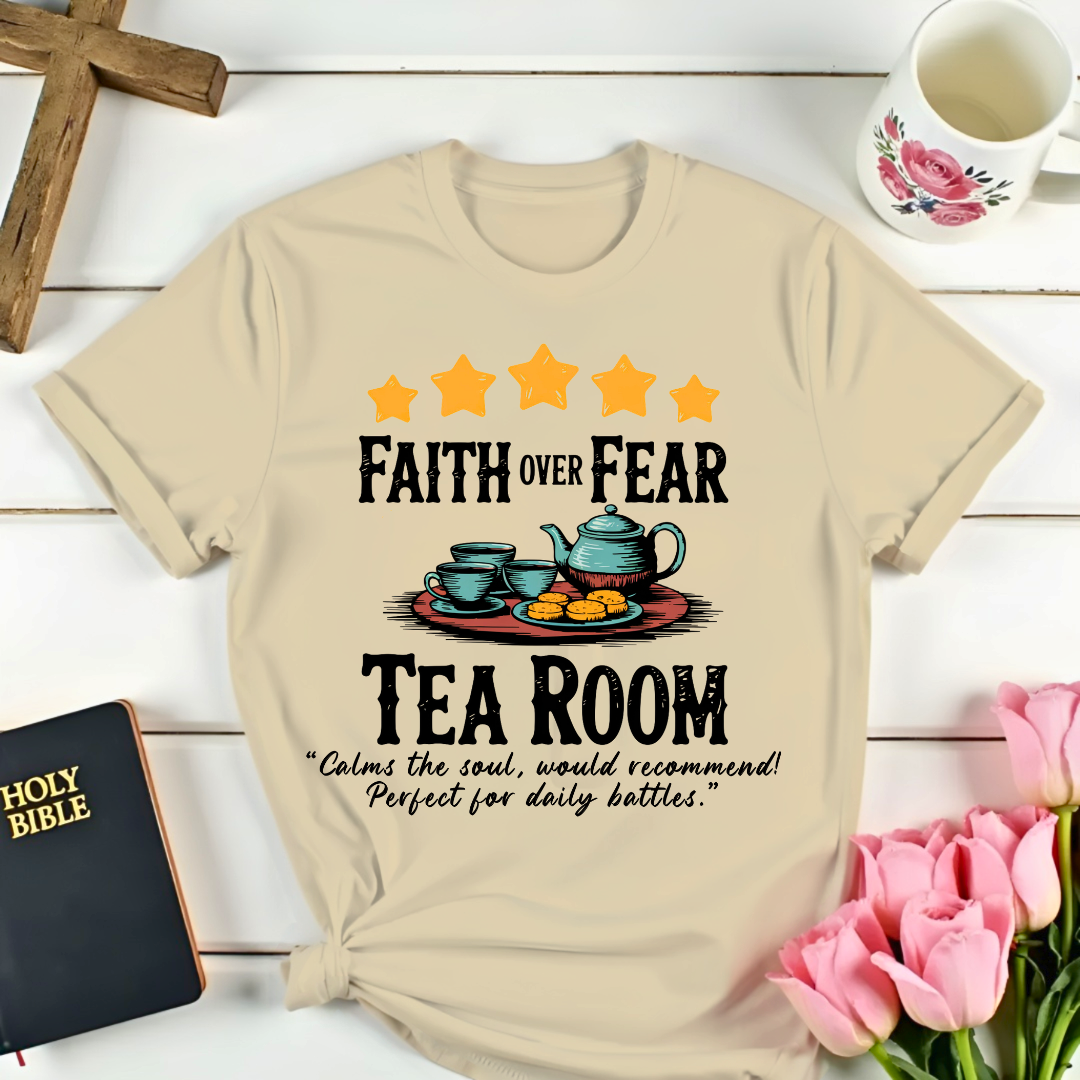 Faith Over Fear Five Stars Review T-Shirt