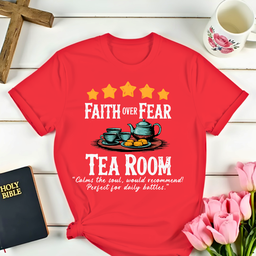 Faith Over Fear Five Stars Review T-Shirt