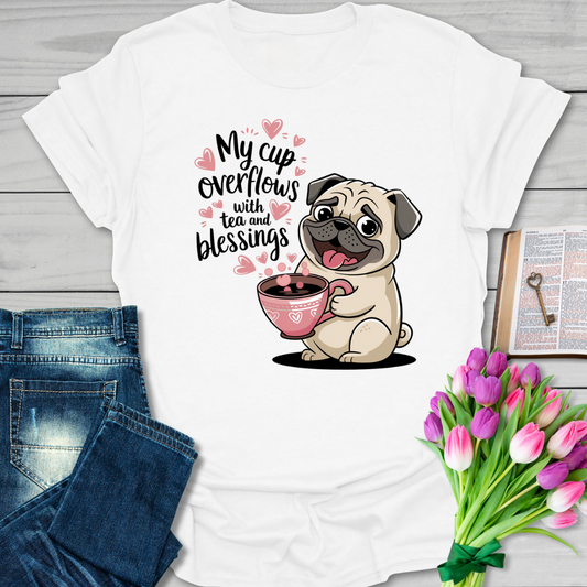 Psalm 23:5 Pug T-Shirt