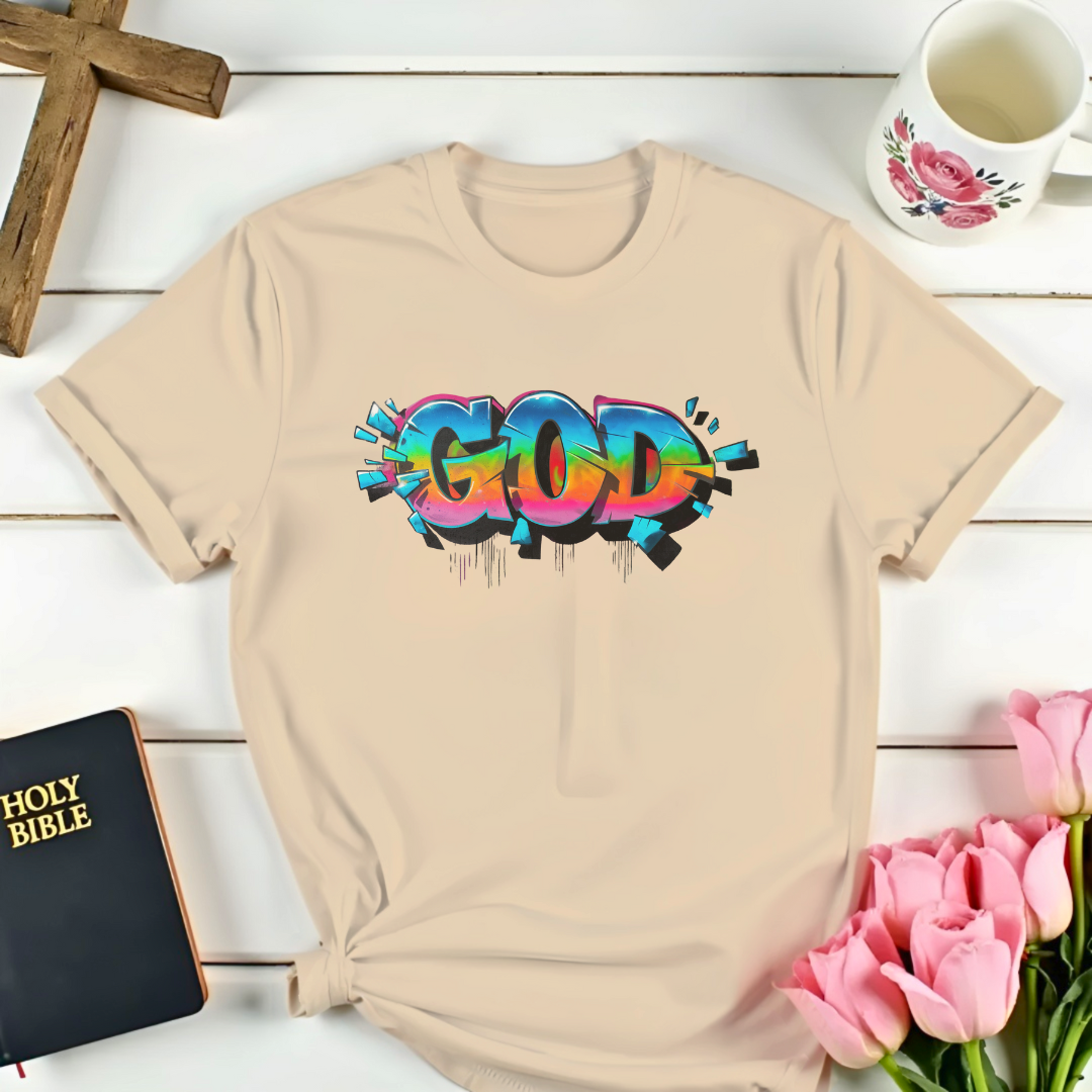 God Graffiti Faith-Based T-Shirt